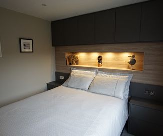 Grey Fitted Furniture Bedroom Light