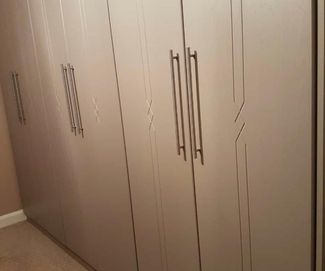 Grey Pattern Made To Measure Fitted Wardrobes Huddersfield