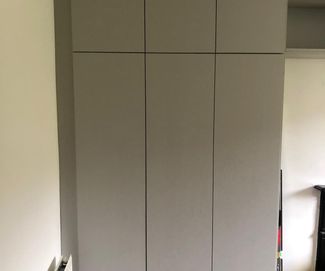 Matte Grey Made To Measure Modern Fitted Bedroom Wardrobes