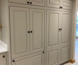 Fitted Kitchen Units Painted Grey Yorkshire